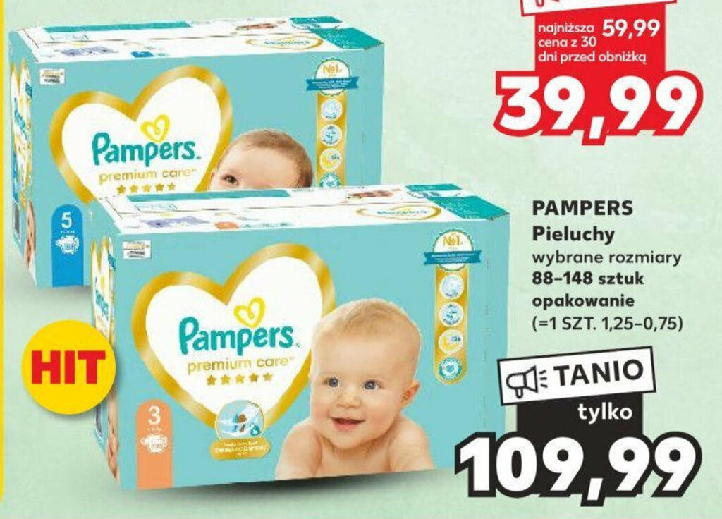 największe opakowanie pampers