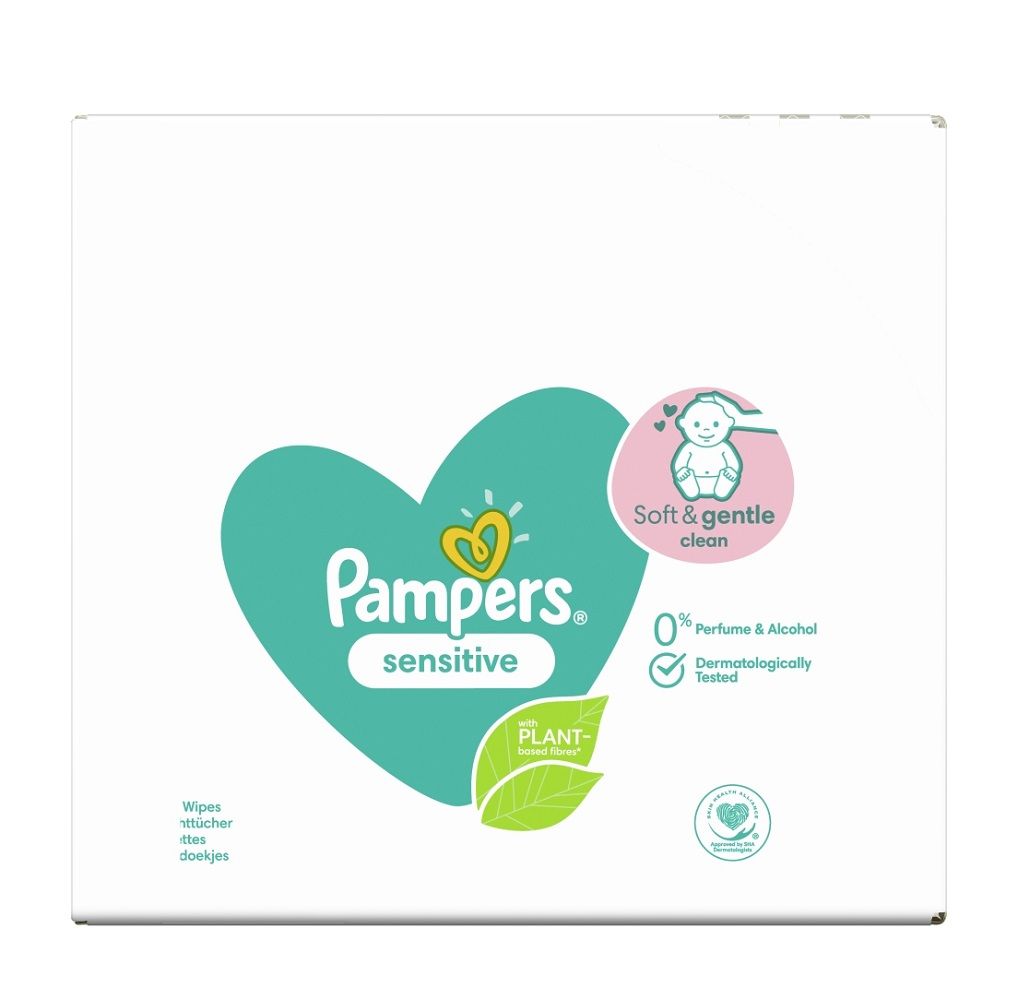 pampers slogan with a stork