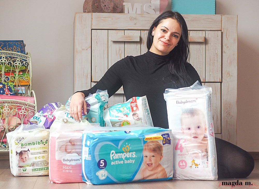 pampers mokry z zewnątrz